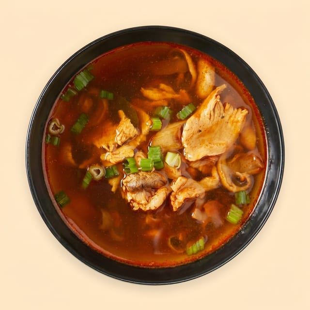 Spicy & Sour Soup (Tom-Yum).
