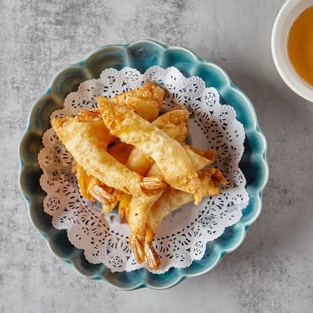 Golden Fried Shrimp Rolls.