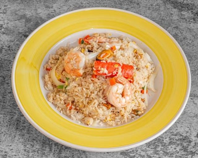 Seafood Combination Fried Rice.